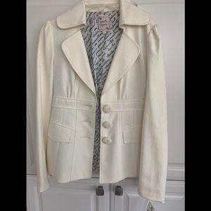 Nanette Lepore Cream NWT Jacket 0